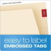 Pendaflex Reinforced Manila End-Tab Folders, Letter Size, Straight Cut, 100/BX (11035)(Letter (Pack of 5))