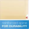 Pendaflex Reinforced Manila End-Tab Folders, Letter Size, Straight Cut, 100/BX (11035)(Letter (Pack of 5))