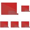 Pendaflex 13561 End Tab Vinyl Outguides, Bottom Tab Printed Out, 2 Pockets, Letter, Red, 25/Bx((Pack of 5))