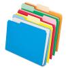 Pendaflex Double Stuff File Folders, Letter Size, Assorted Color, 1/3 Cut, 50/BX (54460EE)
