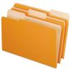 Pendaflex Two-Tone Color File Folders, Legal Size, Orange, 1/3 Cut, 100/BX (153 1/3 ORA)