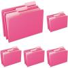 Pendaflex Two-Tone Color File Folders, Legal Size, Pink, 1/3 Cut, 100/BX (153 PIN)((Pack of 500))