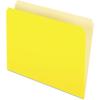 Pendaflex Two-Tone Color File Folders, Letter Size, Yellow, Straight Cut, 100/BX (152 YEL)(Letter)