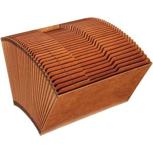 Globe Weis Globe-Weis/Pendaflex Heavy Duty Expanding File, Open Top, 1/3 Cut Tabs, 31 Daily Pockets, Brown, Legal Size (R219DHD)(Legal)
