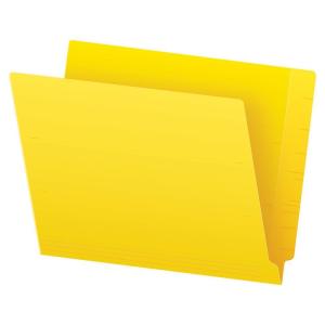 Pendaflex Colour End Tab Folders, Full Tab, Letter Size, Yellow, 100 per Box (H110DY)