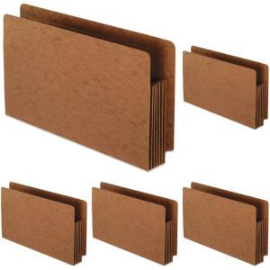 Pendaflex Heavy Duty End Tab Expanding File Pocket, 5.25-Inch Expansion, Legal, 10/Box, Red(Legal (Pack of 5))