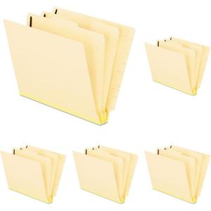 Pendaflex Manila End Tab Classification Folders, 2 Dividers, Letter Size, Manila, 10/BX (13175), Beige(Letter (Pack of 5))