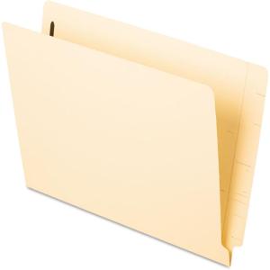 Pendaflex Manila Reinforced End-Tab Fastener Folders, Letter Size, Manila, Straight Cut, 50/BX (13140EE)(Letter)