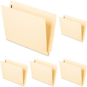 Pendaflex Manila Reinforced End-Tab Fastener Folders, Letter Size, Manila, Straight Cut, 50/BX (13140EE)(Letter (Pack of 5))