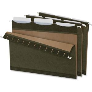Pendaflex Ready-Tab Reinforced Hanging File Folders, Letter Size, Standard Green, 3 Tab 25/BX (42620)(Letter)