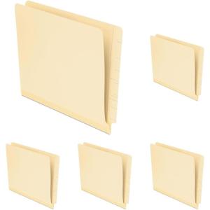 Pendaflex Reinforced Manila End-Tab Folders, Letter Size, Straight Cut, 100/BX (11035)(Letter (Pack of 5))