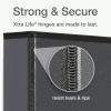 Oxford 3 Ring Binders, Binders for School and Office, Durable 4 Inch, ONE-Touch Easy Open D Rings, View Binder Covers, 4 Interior Pockets, PVC-Free, Holds 880 Sheets, Black, 2 Pack (79920)(Black)
