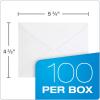 Columbian Envelopes Invitation & Greeting Card Envelopes, A2, 4-3/8″ x 5-3/4″, Gummed Seal, Pointed Flap, 24 lb White Wove, 100 Per Box (COLO198)