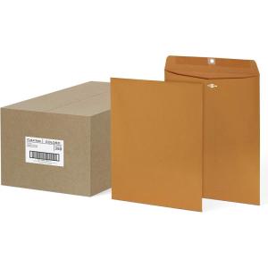 Columbian 9″ x 12″ Clasp Envelopes with Clasp Closure and Gummed Seal, 28 lb Kraft Paper, 250 per Box (COLO921)