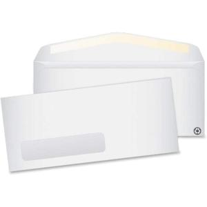 Quality Park #10 Recycled Window Envelopes, Gummed, White, 4.125 x 9.5, 500 per Box, (QUA54301)