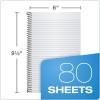 TOPS Second Nature Notebook, 9.5 x 6 Inch, College Ruled, 100% Recycled, 80 Sheets, Grey (74109)
