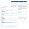 Adams Tops 8 1/2 x 11 Inch Employee Application Pads, 50 Sheets, 2 Pack (32851), White