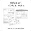 TOPS 1099 Envelopes, For 1099 NEC, 1099 MISC, 1099 R, 1099 INT & 1099 DIV, Self Seal Double Window Security Envelopes, 5-5/8″ x 9″, 24/Pack (TX2222ES)