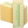 TOPS Time Cards, Weekly, 1-Sided, Numbered Days, 3-1/2″ x 9″, Manila, Green Print, 500-Count (1256)(3-1/2″ x 9″)