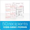 Tops 1099 MISC 2 Up Forms 2021, 5 Part 1099 Forms, Laser/Inkjet Tax Form Sets for 50 Recipients, Includes 3 1096 Forms (TX22993-MISC21)(2021 (Old Version))