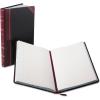 Boorum & Pease® Account Record Book, 8 5/8″ x 14 1/8″, Record Ruled, 300 Pages, Black/Red