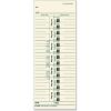 TOPS Time Cards, Weekly, 1-Sided, Numbered Days, 3-1/2″ x 9″, Manila, Green Print, 500-Count (1256)(3-1/2″ x 9″)