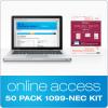 Adams 1099 NEC Forms 2020, Tax Kit for 50 Recipients, 4-Part 1099 Forms, 3 1096, Self Seal Envelopes & Tax Forms Helper Online (TXA2250PS-NEC20), White, 8-1/2 x 11