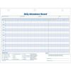 Adams Daily Attendance Record, 8.5 x 11 Inches, 3-Hole Punched, 50-Pack, White (9493)