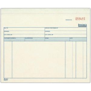 Adams Invoice for Services Unit Sets, 7.44 x 8.5 Inches, 3-Part, Carbonless, White/Canary/Pink, 50 Sets per Pack (NCT8745)(50 Count (Pack of 8))