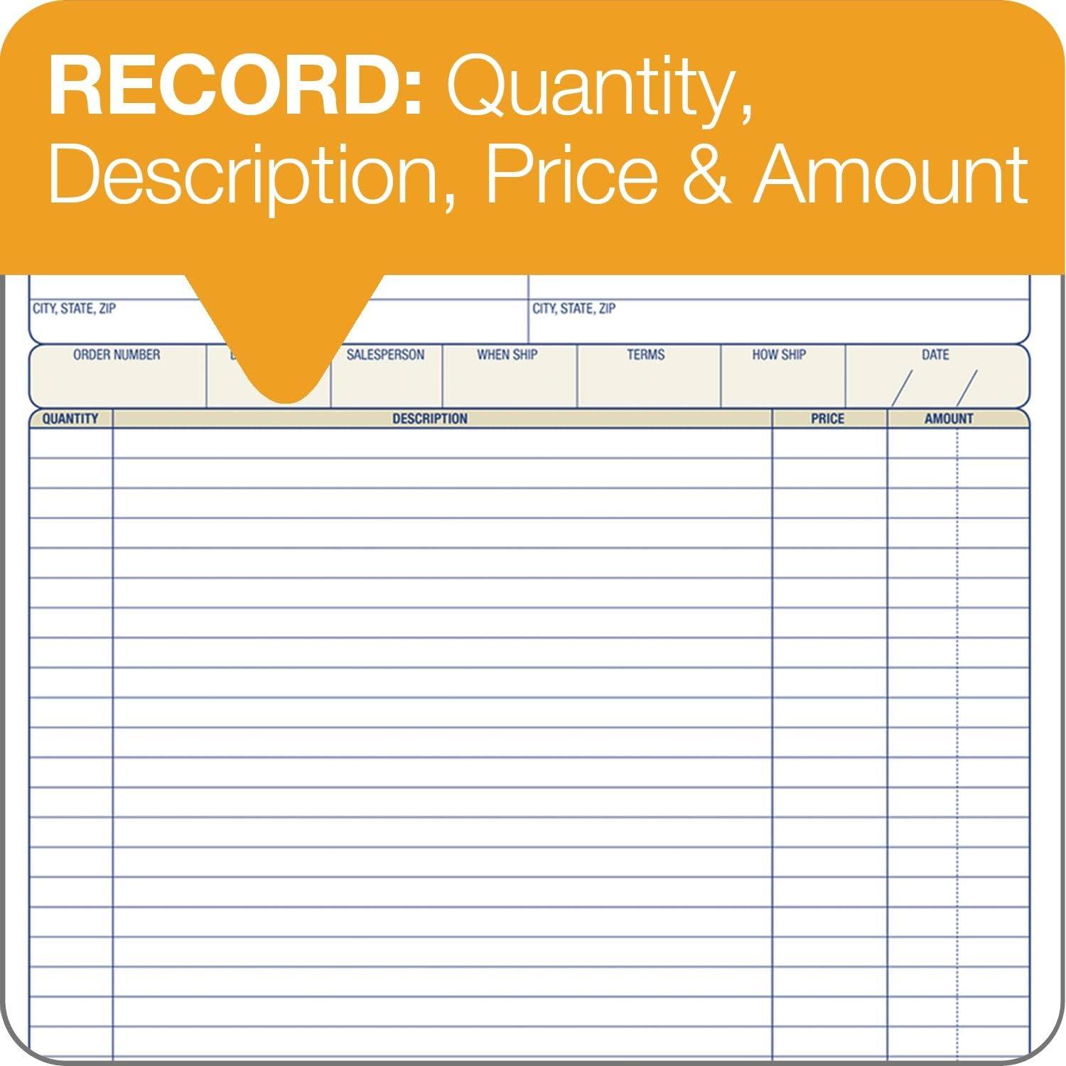image:imageAdams Order Book 2Part Carbonless WhiteCanary 838 x 101116 Inches 50 Sets per Book DC8100 1 pack1 Pack