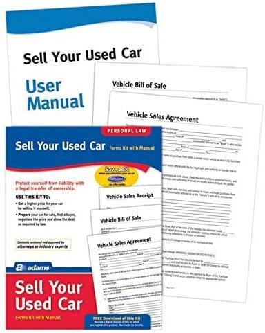 image:imageAdams Sell Your Used Car Forms and Instructions PK214