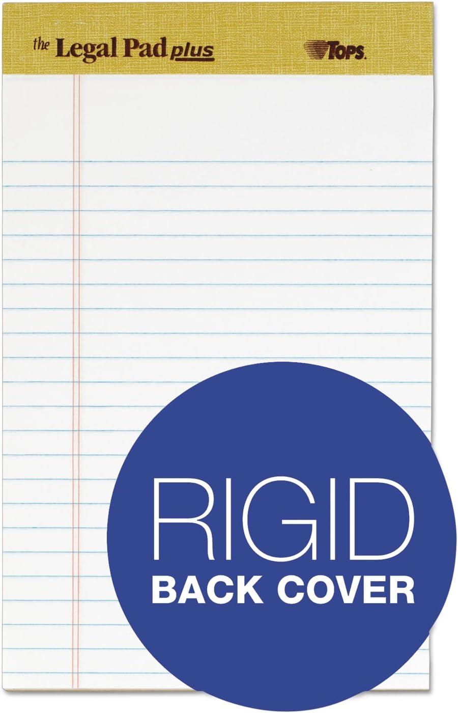 image:imageTOPS The Legal Pad Plus Writing Pads 5 x 8 Jr Legal Rule 50 Sheets 12 Pack 71500