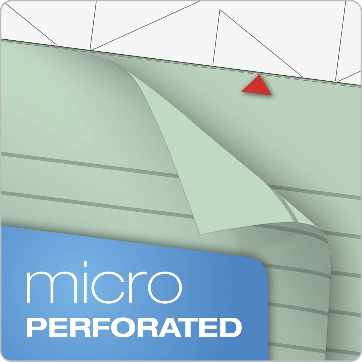 image:imageTops Prism Plus 100 Recycled Legal Pad 812 x 1134 Inches Perforated Green LegalWide Rule 50 Sheets per Writing Pad 12 Pads per Pack 63190Green