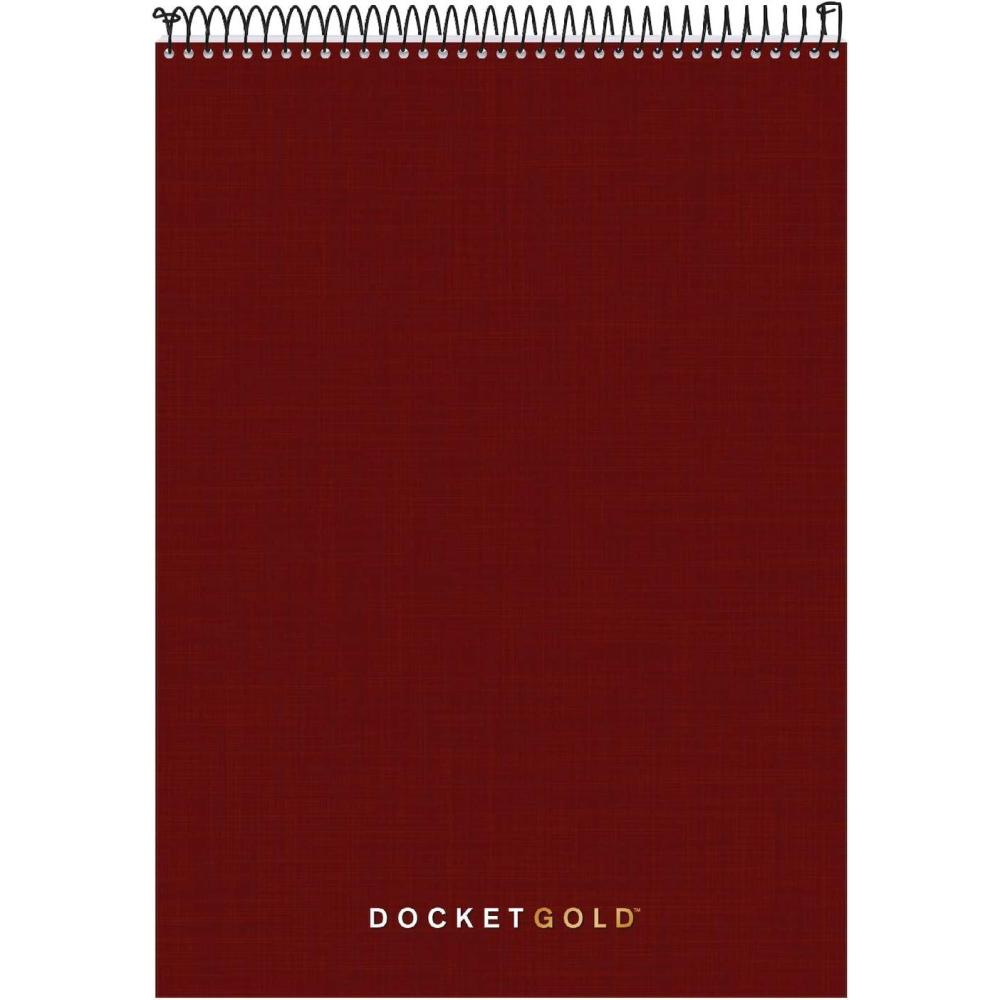 image:imageTops Docket Gold Project Planner 812 x 1134 TopWire Bound Project Rule Burgundy Cover 70 Sheets 63753