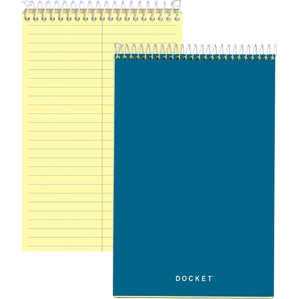 image:imageTops Docket Steno Book 6 x 9 Gregg Rule Canary Paper 100 Sheets 63851