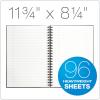 TOPS 25332 Royale Wirebound Business Notebook, Legal/Wide, 11 3/4 x 8 1/4, 96 Sheets,White(8.25 x 11.75 Inches)