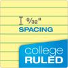 TOPS 63383 Double Docket Writing Pad, 8 1/2 x 11 3/4, Canary, 100 Sheets