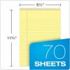TOPS 63621 Docket Wirebound Ruled Pad w/Cover, 8 1/2 x 11 3/4, Canary, 70 Sheets