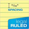 TOPS Docket Writing Tablet, 8-1/2 x 11-3/4 Inches, Perforated, Canary, Legal/Wide Rule, 50 Sheets per Pad, 6 Pads per Pack (63406)(Canary)