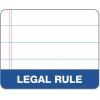 TOPS Docket Writing Tablet, 8-1/2 x 11-3/4 Inches, Perforated, Canary, Legal/Wide Rule, 50 Sheets per Pad, 6 Pads per Pack (63406)(White)