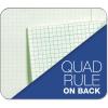 TOPS Engineering Computation Pad, 3-Hole Punched, 8.5 x 11 Inches, 5 Squares per Inch, 100 Sheets, Green, (35510)