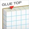 TOPS Quadrille Pad, Gum-Top, 8-1/2 x 11 Inches, Quad Rule , White Paper, 50 Sheets per Pad (33051)