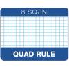 TOPS Quadrille Pad, Gum-Top, 8-1/2 x 11 Inches, Quad Rule , White Paper, 50 Sheets per Pad (33081)