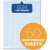 TOPS Quadrille Pad, Gum-Top, 8-1/2 x 11 Inches, Quad Rule , White Paper, 50 Sheets per Pad (33081)