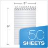 TOPS Second Nature Notebook, 3 x 5 Inch, Narrow Ruled, Recycled, 50 Sheets, Assorted (74135)