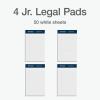Tops Docket Diamond 100% Recycled Premium Stationery Tablet, 5 x 8 Inches, Perforated, White, Narrow Rule, 50 Sheets per Pad, 4 Pads per Pack (63981)(Junior Legal (5″ X 8″))