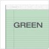 Tops Prism Plus 100% Recycled Legal Pad, 8-1/2 x 11-3/4 Inches, Perforated, Green, Legal/Wide Rule, 50 Sheets per Writing Pad, 12 Pads per Pack (63190)(Green)