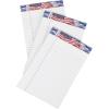 TOPS American Pride Writing Tablet, 5 x 8 Inches, Perforated, White, Narrow Rule, 50 Sheets per Pad, 3 Pads per Pack (75103)