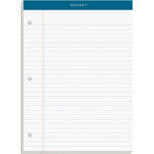 TOPS 63379 Double Docket Writing Pad, 8 1/2 x 11 3/4, Legal/Wide, White, 100 Sheets