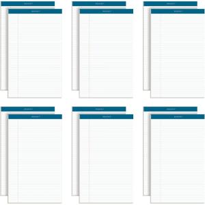 TOPS Docket Writing Pads, 8-1/2″ x 14″, Legal Rule, White Paper, 50 Sheets, 12 Pack (63590)(8.5 x 14 Inch (Pack of 6))
